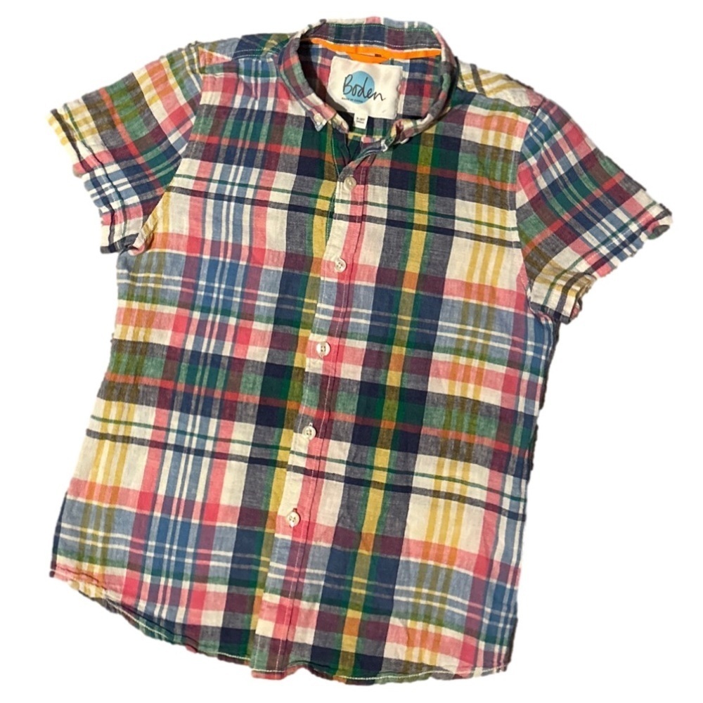 Boden linen button down shirt Size 9-10Y